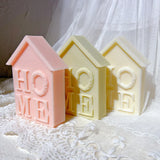 House Shape Christmas Home Letter Candle Molds