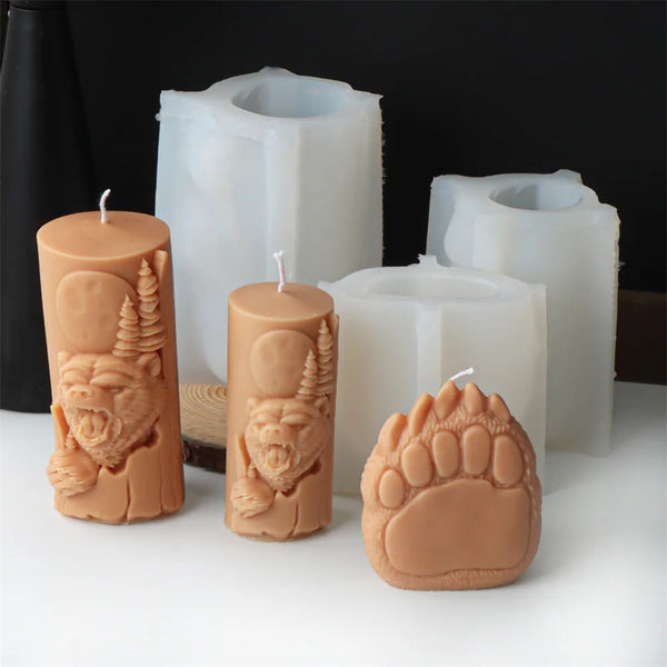 Bear Paw Candle Mold