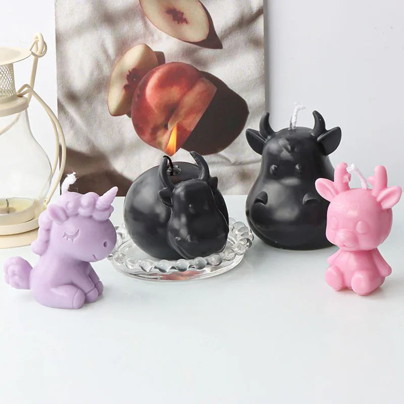 Cartoon  Candle Mold Silicone