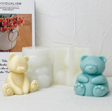 Sitting Bear Candle Silicone Mold