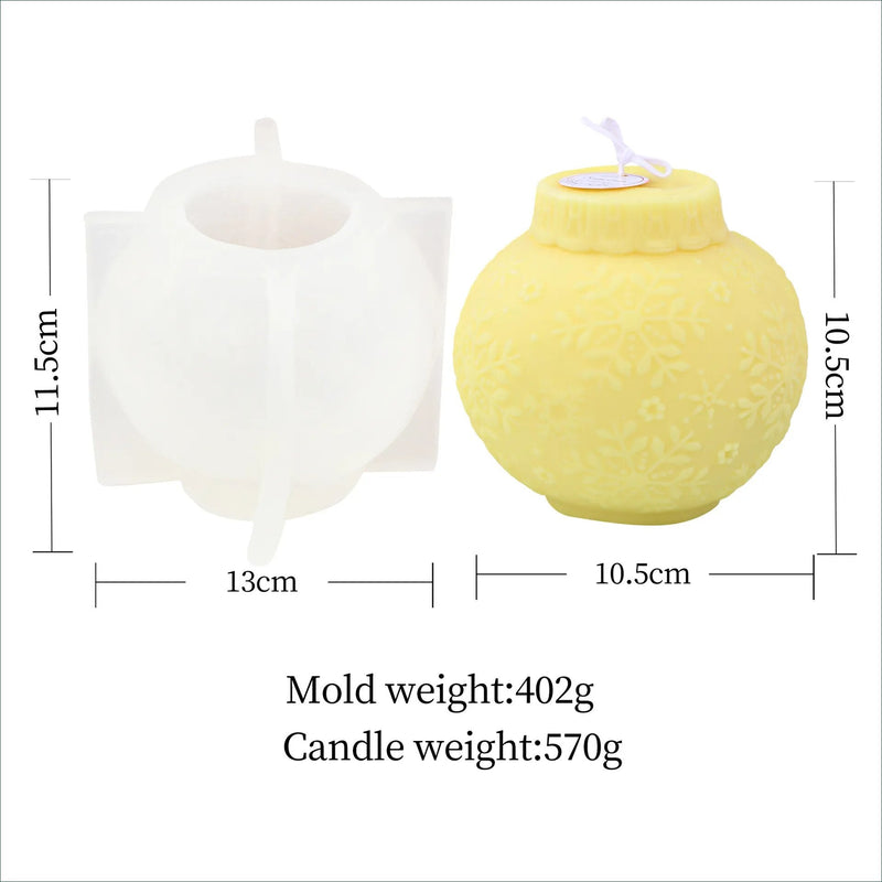 Christmas Bauble Candle Mold