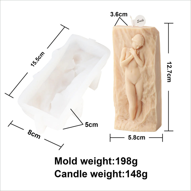 Beauty Relief Candle Mold for Handmade Candle