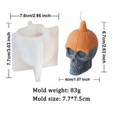 DIY Halloween Evil Pumpkin Skull Candle Mold