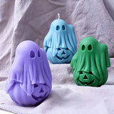 DIY Halloween Ghost Candle Mold - 3D Pumpkin & Ghost