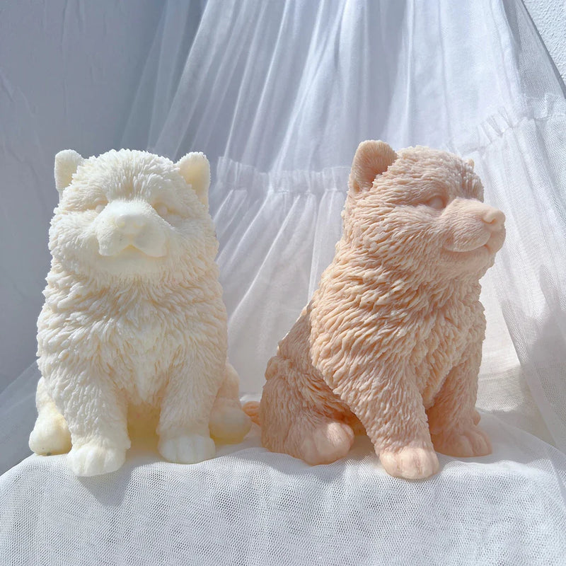 Malamute Puppy Dog Candle Mold