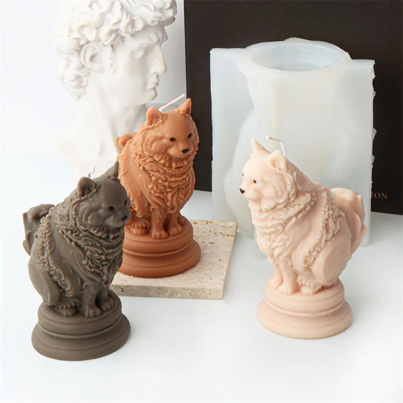 Adorable Ragdoll Cat Candle Mold