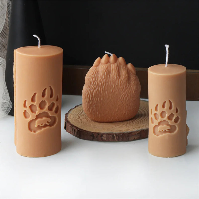 Bear Paw Candle Mold