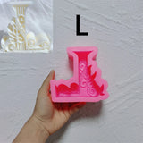 Floral Alphabet Candle Molds