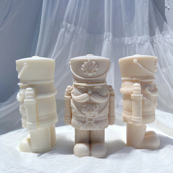 Shorty Nutcracker Statue Silicone Candle Mold