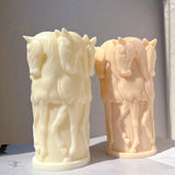 Horse Herd Candle Mold