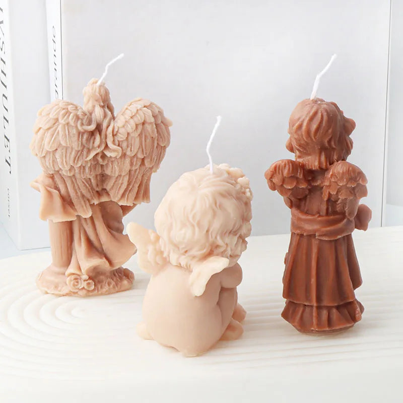 Cute Angel Theme Silicone Candle Mold