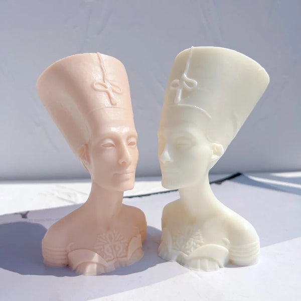 Nefertiti Egyptian Statue Silicone Candle Mold