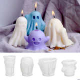 DIY Halloween Ghost Candle Mold - 3D Pumpkin & Ghost