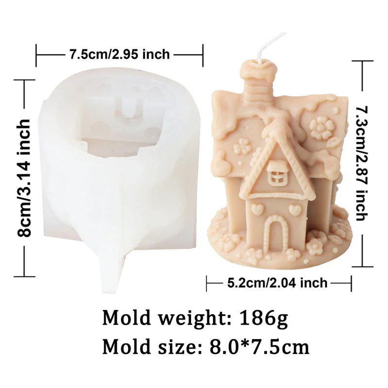 Candy House Silicone Candle Mold