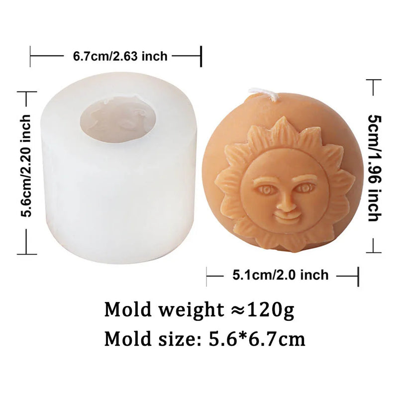 DIY Sun and Moon Candle Mold