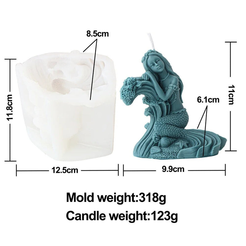 Mermaid Candle Mold