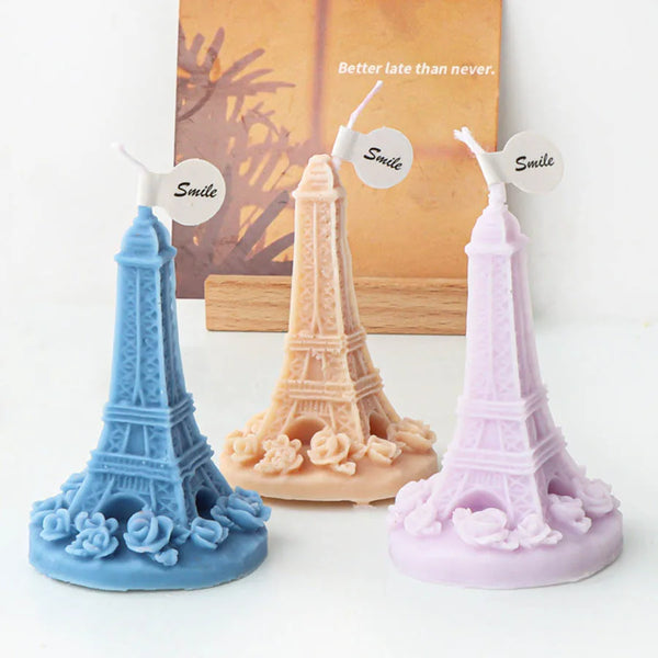 Eiffel Tower Pisa Tower Silicone Candle Mold