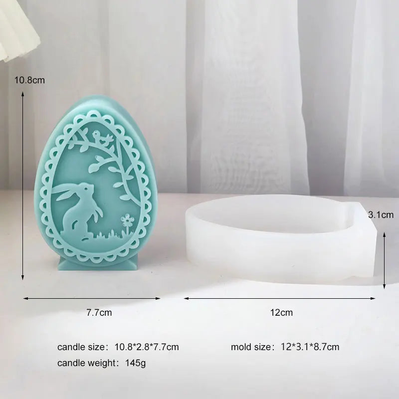 Easter Rabbit Silicone Candle Molds