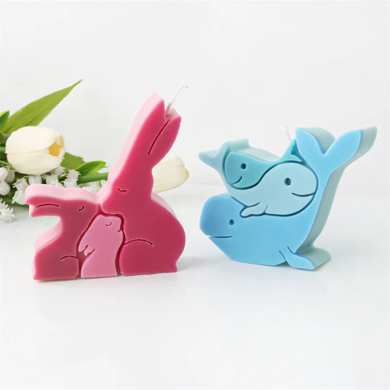 Mother's Day Cute Animals Series Candle Molds