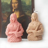 Smiling Mona Lisa Candle Mold