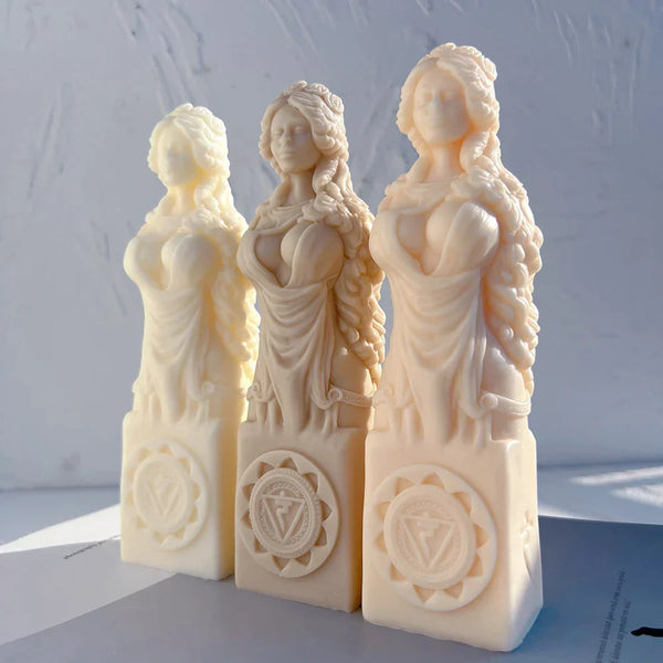 Ancient Goddess Statue Candle Mold