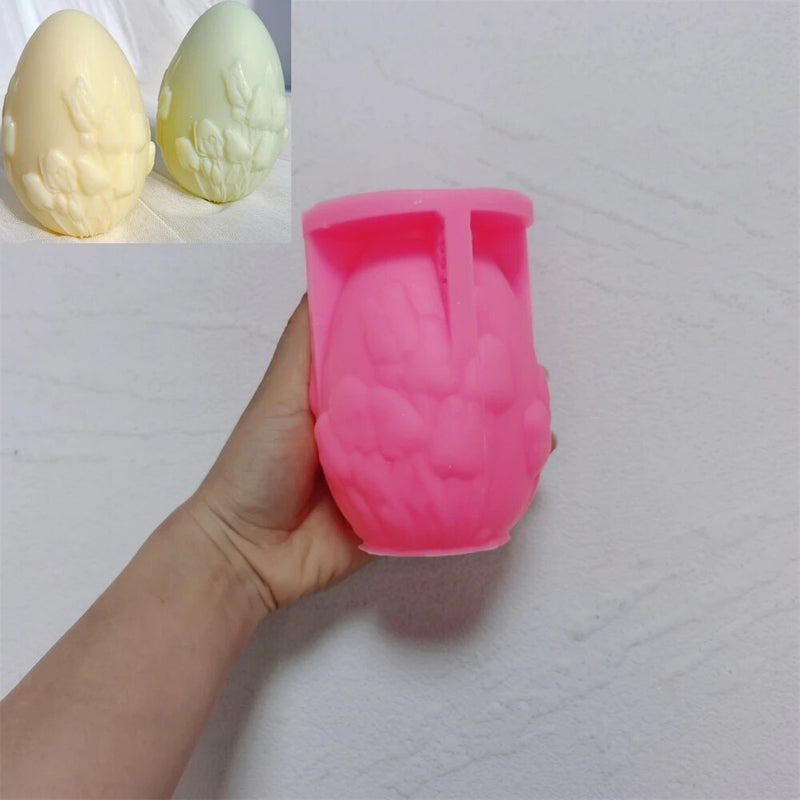 Floral Butterfly Egg Candle Mold