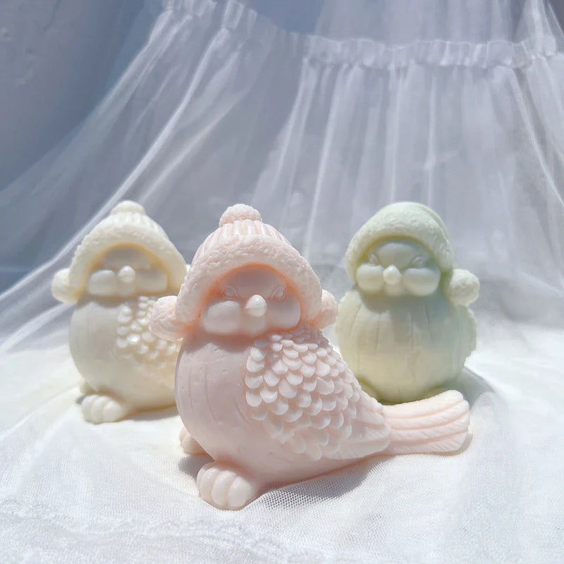 Holiday Snowbird Silicone Candle Mold