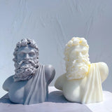 Zeus Statue Candle Silicone Mold