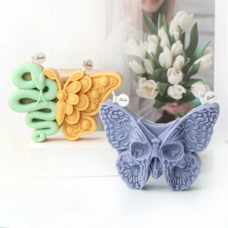 Unique Butterfly Candle Molds Silicone