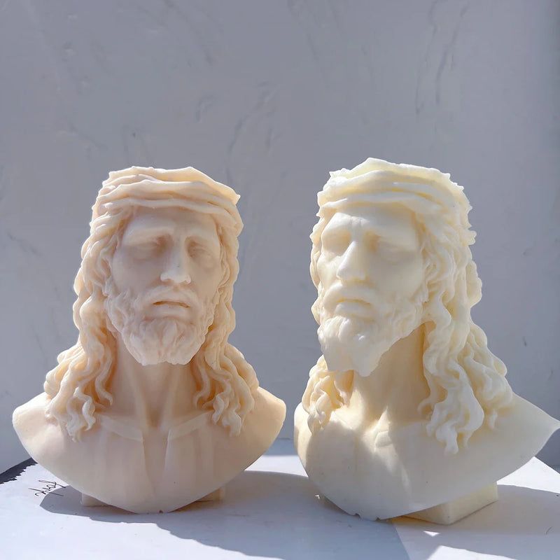 Unique Bust Sculpture Jesus Statue Silicone Mold