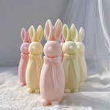 Flocked Rabbit Silicone Candle Molds