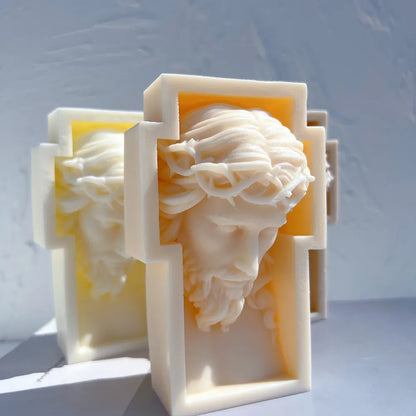 Jesus Cross Candle Silicone Mold