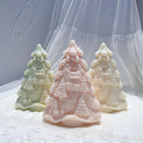 15CM Details Christmas Tree Silicone Candle Mold