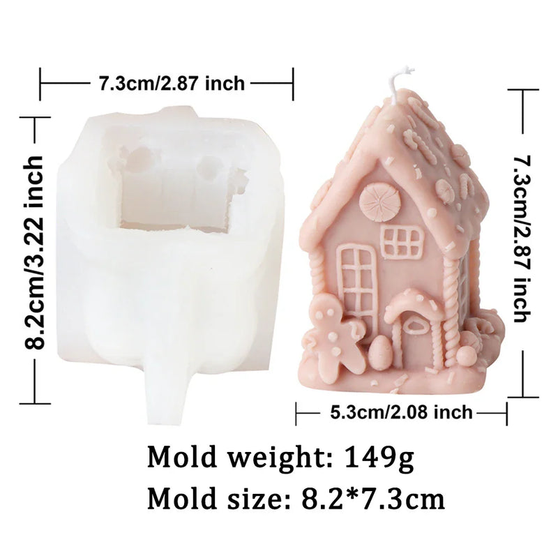 Candy House Silicone Candle Mold