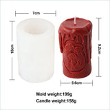 Cylindrical Jesus Family Candle Mold