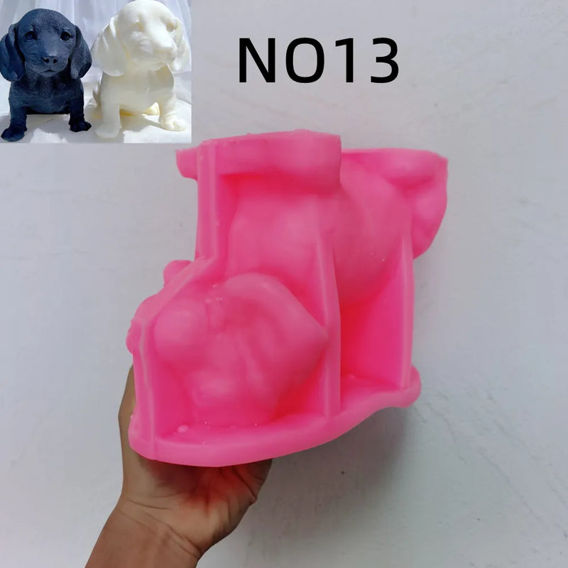 Puppy Candle Molds Silicone