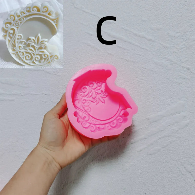 Floral Alphabet Candle Molds