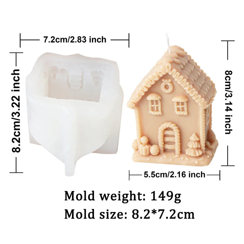 Candy House Silicone Candle Mold