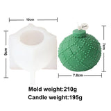 Festive Christmas Bauble Candle Molds