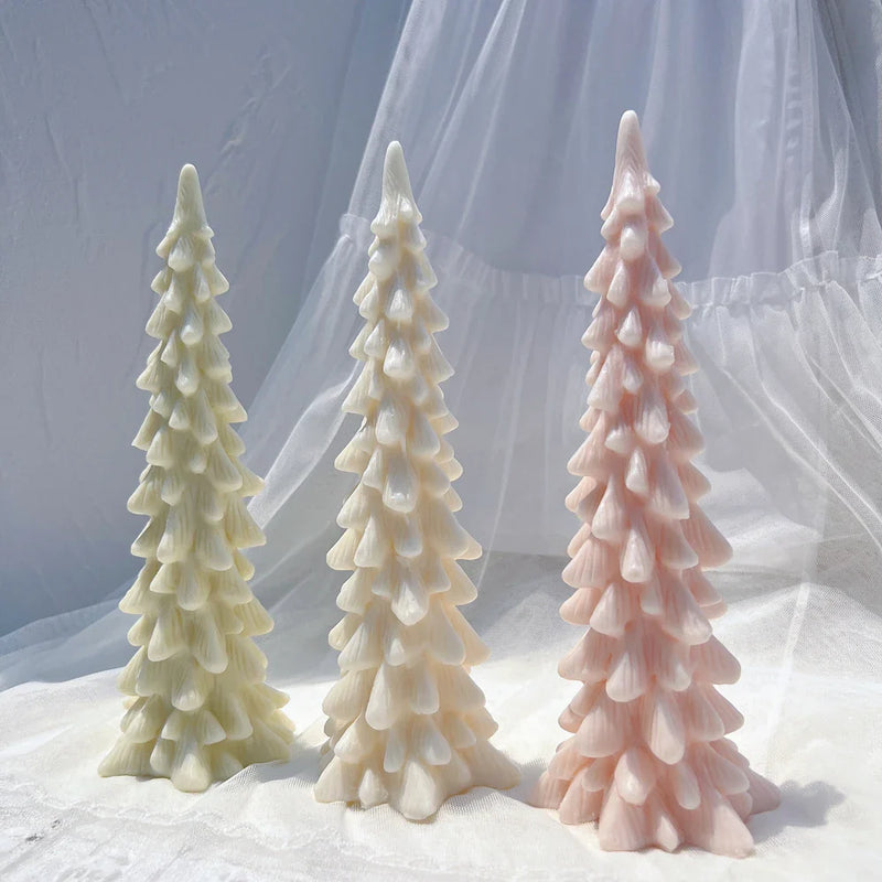 24.5CM Tall Christmas Tree Silicone Candle Mold