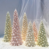 27.2CM Snow Covered Pine Christmas Tree Silicone Candle Mold