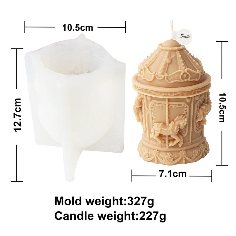 Carousel Silicone Candle Mold