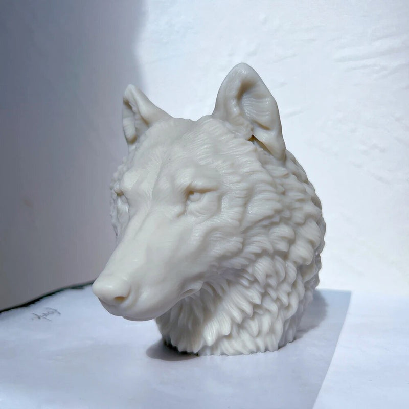 Wolf Head Candle Silicone Mold