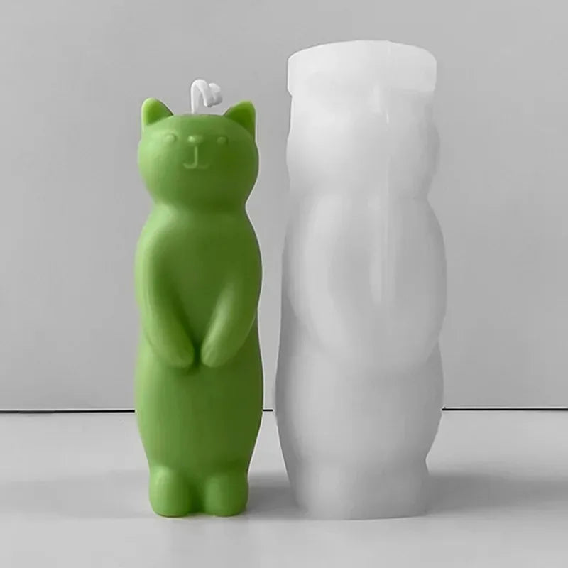 Standing Cat Candle Mold