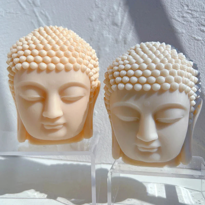 Buddha Head Candle Mold