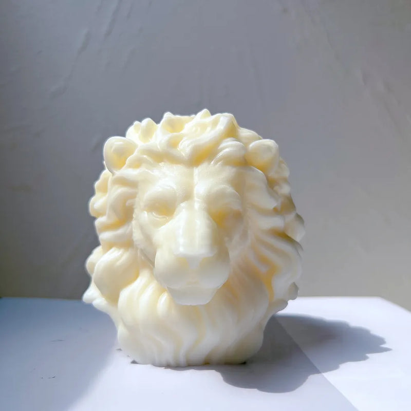 Lion Head Candle Mold Silicone