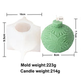 Festive Christmas Bauble Candle Molds