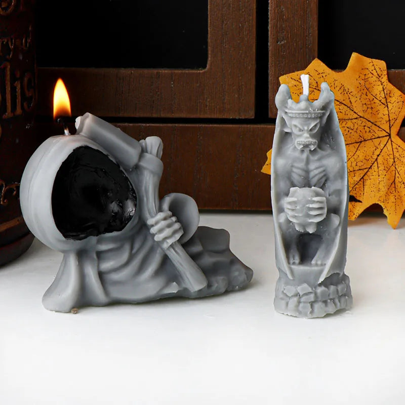 Halloween Axe Reaper Zombie Candle Mold