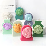 Astrology Art Craft DIY 12 Constellation Silicone Candle Molds