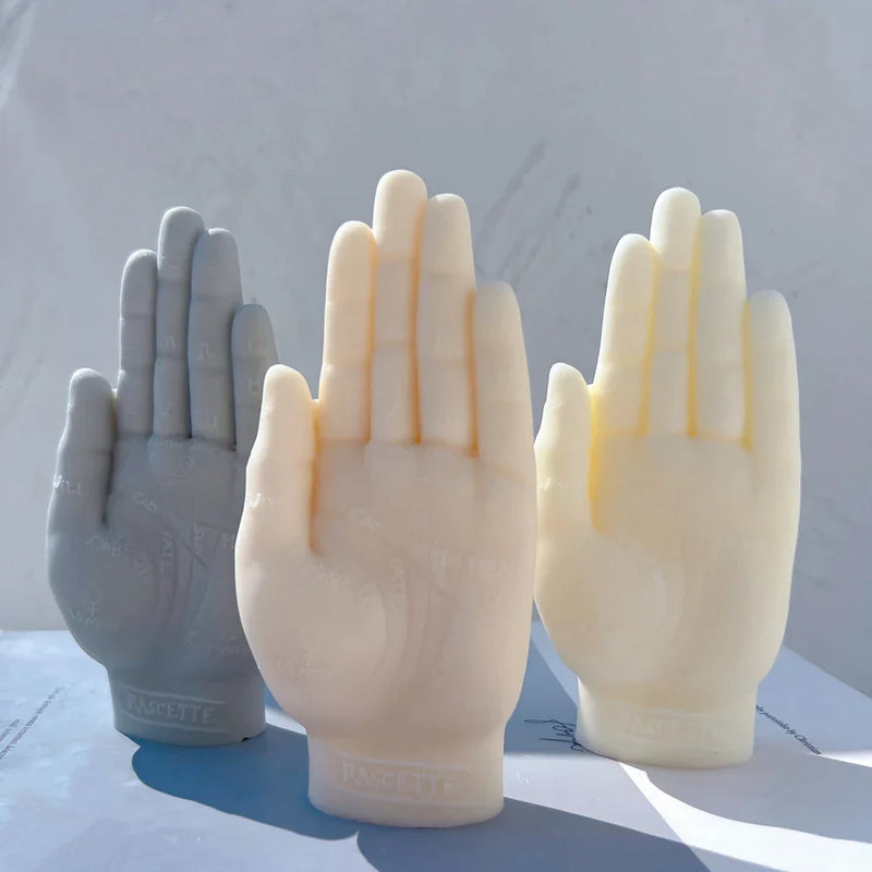 Palmistry Hand Sculpture Candle Mold